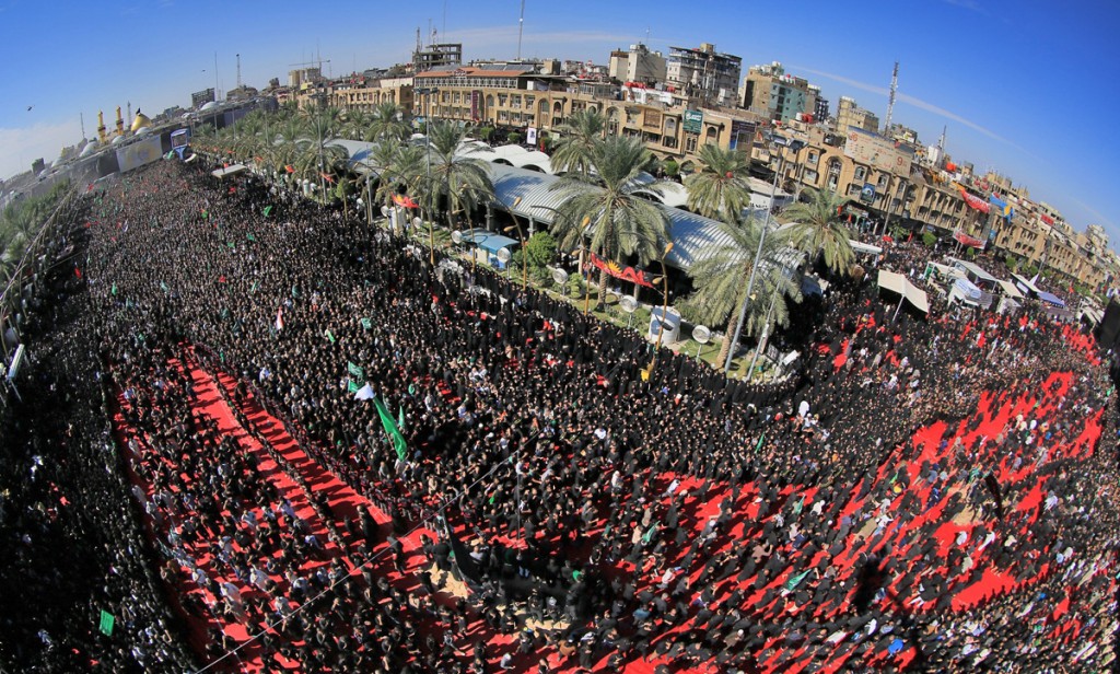 Mourning ceremony for Imam Hussain in Iraq- Karbala- Holy shrine of Imam Hussain